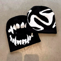 Goth Tooth Knit Beanie