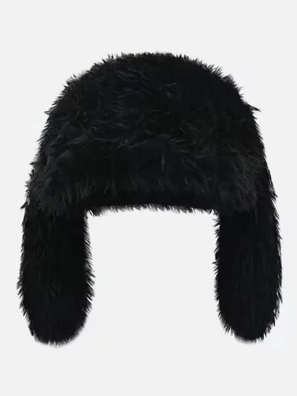 Fluffy Rabbit Ears Beanie