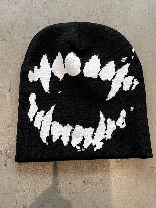 Goth Tooth Knit Beanie