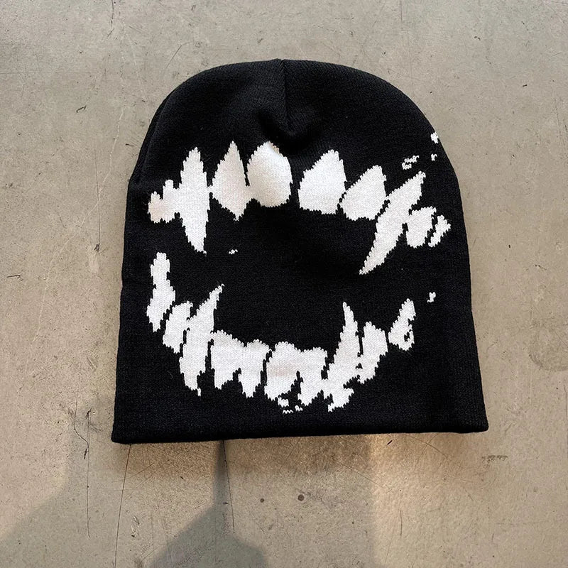 Goth Tooth Knit Beanie